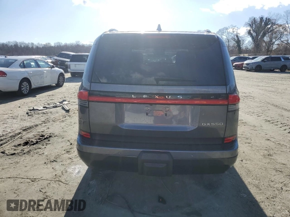 2024 Lexus GX 550 Luxury z VIN JTJVBCDXXR5000383, wystawiony jako Copart lot #85711724 z przebiegiem 440 mil mil oraz Szkoda całkowita • Salvage title. Historia ofert i sprzedaży dostępna na DreamBid. Obrazek 6.