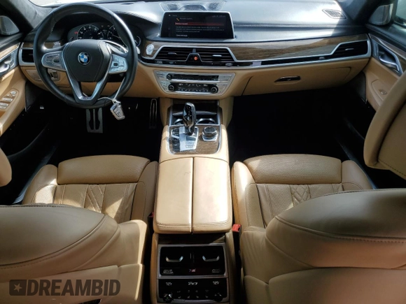 2019 BMW 7 Series 750i with VIN WBA7F0C59KGM24241, listed as a Copart auction lot 45171345 with 60,443 mi miles and Salvage title. Bid and sale history available at DreamBid. Image 8.