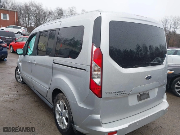 2014 Ford Transit Connect Wagon XLT with VIN NM0GE9F77E1155359, listed as a IAAI auction lot 41793813 with 175,183 mi miles. Bid and sale history available at carsss.com. Image 3.