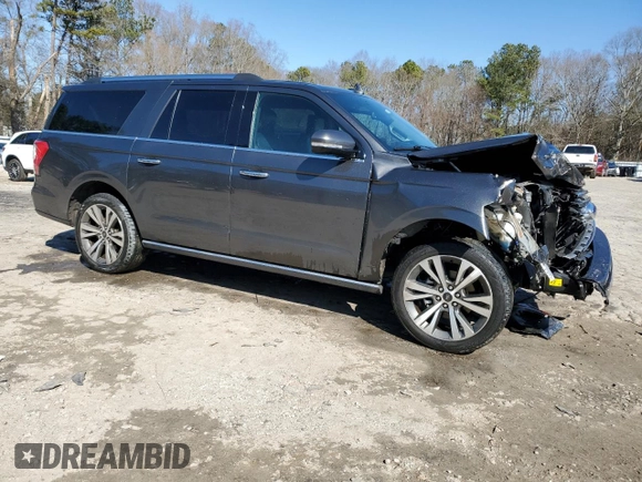 2020 Ford Expedition Max Limited with VIN 1FMJK1KT4LEA14420, listed as a Copart auction lot 46033305 with 89,410 mi miles and Salvage title. Bid and sale history available at DreamBid. Image 4.