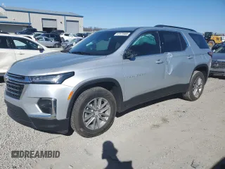 2022 Chevrolet Traverse LT Cloth with VIN 1GNERGKW1NJ166154, listed as a Copart auction lot 47476985 with 34,793 mi miles and Salvage Title. Bid and sale history available at carsss.com. Image 1.