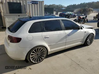 2008 Audi A3 S-Line with VIN WAUKD78P08A128247, listed as a Copart auction lot 80413334 with 238,960 mi miles and Salvage Title. Bid and sale history available at carsss.com. Image 3.