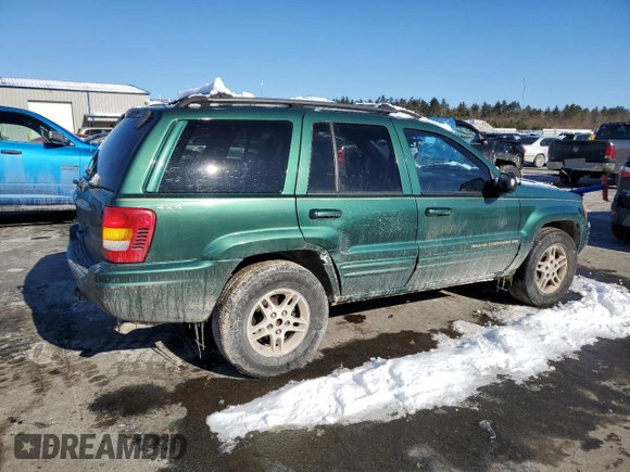 1999 Jeep Grand Cherokee Limited with VIN 1J4GW68N7XC578504, listed as a Copart auction lot 43684275 with 163,752 mi miles and Clean Title. Bid and sale history available at carsss.com. Image 3.