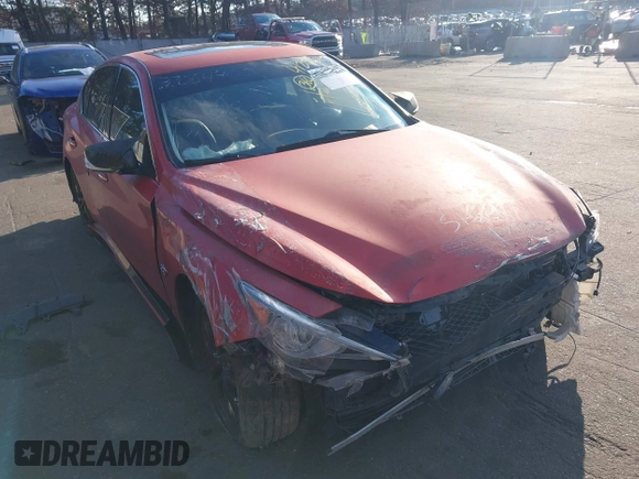 2015 Infiniti Q50 Premium with VIN JN1BV7AR1FM410942, listed as a IAAI auction lot 41252017 with 68,055 mi miles and . Bid and sale history available at DreamBid. Image 1.