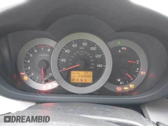 2007 Toyota RAV4 with VIN JTMBK33V875039590, listed as a IAAI auction lot 41545792 with 233,889 mi miles. Bid and sale history available at carsss.com. Image 7.
