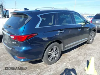 2017 Infiniti QX60 with VIN 5N1DL0MN6HC520790, listed as a IAAI auction lot 41475529 with 146,236 mi miles and . Bid and sale history available at carsss.com. Image 4.