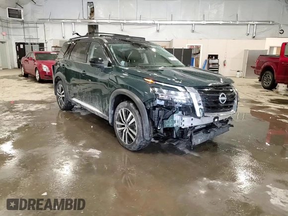 2024 Nissan Pathfinder Platinum z VIN 5N1DR3DK2RC202673, wystawiony jako Copart lot #43844925 z przebiegiem 16 813 mil mil oraz Szkoda całkowita • Salvage title. Historia ofert i sprzedaży dostępna na DreamBid. Obrazek 15.