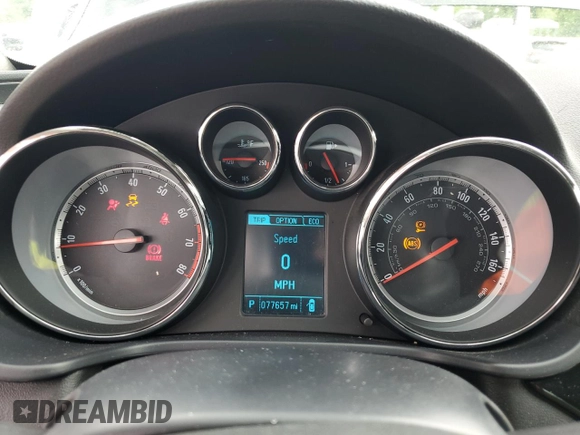 2013 Buick Regal Turbo Premium 2 with VIN 2G4GT5GV8D9166164, listed as a Copart auction lot 58703425 with 77,657 mi miles and Salvage title. Bid and sale history available at DreamBid. Image 9.