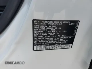 2019 Volkswagen Atlas SE with VIN 1V2DR2CA2KC525889, listed as a Copart auction lot 63623865 with 85,936 mi miles and Salvage title. Bid and sale history available at DreamBid. Image 13.