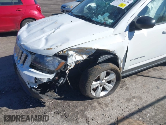 2014 Jeep Compass Sport with VIN 1C4NJDBBXED530808, listed as a IAAI auction lot 41748218 with 78,861 mi miles. Bid and sale history available at carsss.com. Image 6.