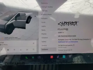 2024 Tesla Cybertruck Cyberbeast z VIN 7G2CEHEE3RA013268, wystawiony jako Copart lot #58946395 z przebiegiem 4869 mil mil oraz Szkody całkowita. Historia ofert i sprzedaży dostępna na DreamBid. Obrazek 9.