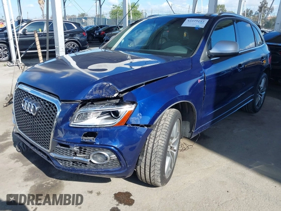 2014 Audi SQ5 Premium Plus with VIN WA1CGAFP7EA070688, listed as a IAAI auction lot 42229193 with 109,684 mi miles and . Bid and sale history available at DreamBid. Image 2.