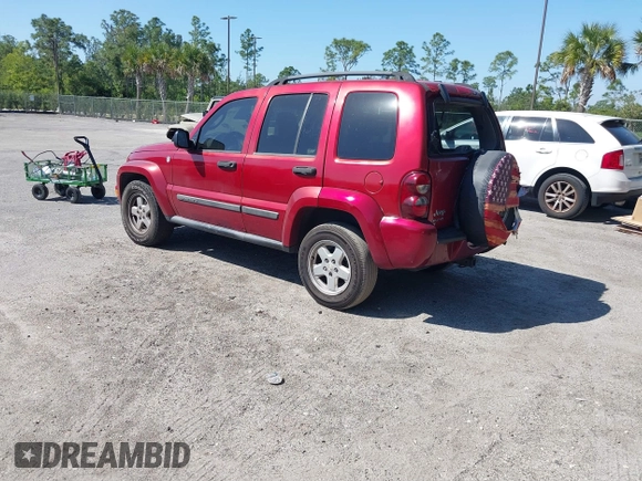2007 Jeep Liberty Sport with VIN 1J4GL48K87W701907, listed as a IAAI auction lot 41802354 with 179,598 mi miles. Bid and sale history available at carsss.com. Image 3.