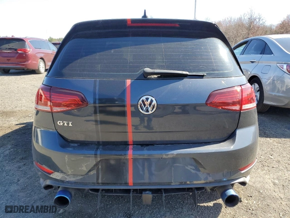 2018 Volkswagen Golf GTI S with VIN 3VW447AU9JM293005, listed as a Copart auction lot 52753075 with 61,882 mi miles and Clean Title. Bid and sale history available at carsss.com. Image 6.