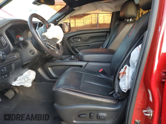 2021 Nissan Titan Pro-4X z VIN 1N6AA1ED0MN512723, wystawiony jako Copart lot #83922304 z przebiegiem 41 649 mil mil oraz Szkoda całkowita • Salvage title. Historia ofert i sprzedaży dostępna na DreamBid. Obrazek 7.