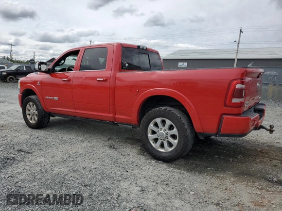 2020 Ram 2500 Laramie Longhorn with VIN 3C6UR5GL5LG226868, listed as a Copart auction lot 70624324 with 140,861 mi miles and Salvage title. Bid and sale history available at DreamBid. Image 2.