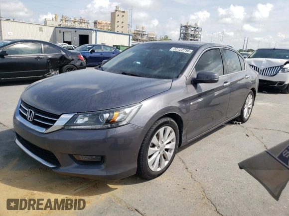 2015 Honda Accord EX-L с VIN 1HGCR2F81FA135536, выставлен на аукционе Copart как лот 55122795 с пробегом Не указан миль и Списание • Salvage title. История ставок и продаж доступна на DreamBid. Изображение 1.
