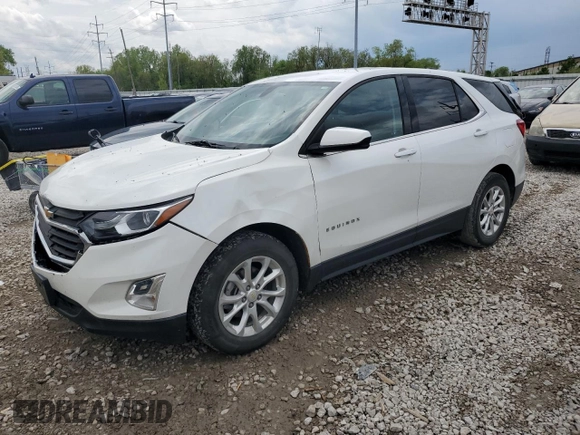 2018 Chevrolet Equinox LT with VIN 2GNAXJEV6J6291677, listed as a Copart auction lot 55017845 with 82,034 mi miles and Salvage Title. Bid and sale history available at DreamBid. Image 1.