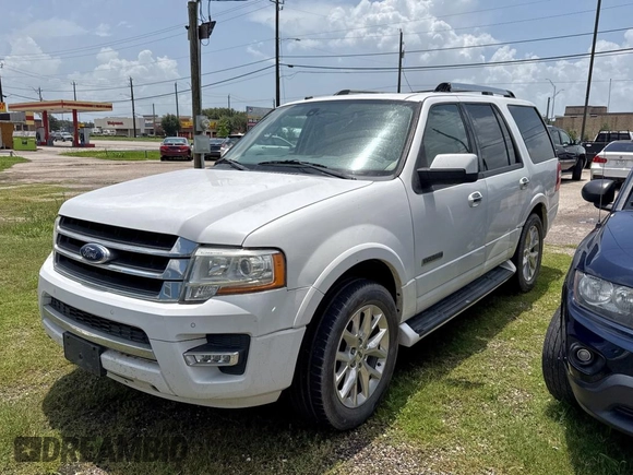 2017 Ford Expedition Limited with VIN 1FMJU1KT8HEA12008, listed as a Copart auction lot 61261115 with 46,620 mi miles and Clean title. Bid and sale history available at DreamBid. Image 2.