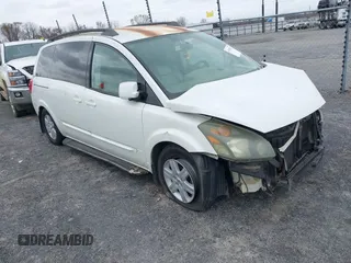 2004 Nissan Quest S with VIN 5N1BV28UX4N340709, listed as a IAAI auction lot 41598727 with Not Provided miles. Bid and sale history available at carsss.com. Image 1.