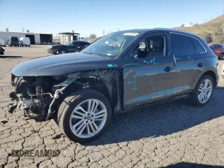 2019 Audi Q5 Premium Plus with VIN WA1BNAFY1K2141190, listed as a Copart auction lot 55175725 with 49,642 mi miles and Salvage title. Bid and sale history available at DreamBid. Image 1.