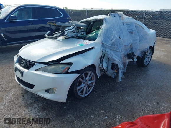 2006 Lexus IS 350 with VIN JTHBE262662003723, listed as a IAAI auction lot 40220441 with Not Provided miles and . Bid and sale history available at DreamBid. Image 2.