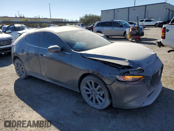 2020 Mazda Mazda3 Hatchback with VIN JM1BPALM9L1163642, listed as a Copart auction lot 80290814 with 34,740 mi miles and Salvage Title. Bid and sale history available at carsss.com. Image 4.