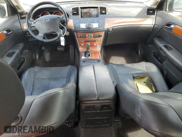 2007 Infiniti M x with VIN JNKAY01FX7M452782, listed as a Copart auction lot 50883765 with 119,387 mi miles and Salvage Title. Bid and sale history available at DreamBid. Image 8.