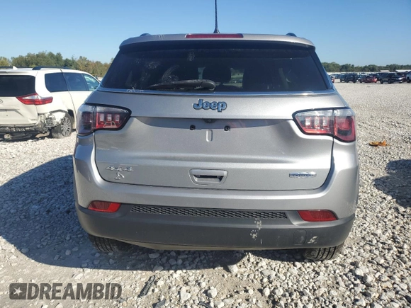 2019 Jeep Compass Latitude with VIN 3C4NJDBB7KT849802, listed as a Copart auction lot 73224754 with 46,263 mi miles and Salvage Title. Bid and sale history available at DreamBid. Image 6.