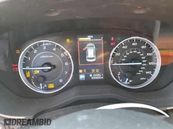 2019 Subaru Ascent Limited with VIN 4S4WMAPD4K3489612, listed as a Copart auction lot 54060285 with 59,500 mi miles and Salvage title. Bid and sale history available at DreamBid. Image 9.