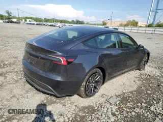 2025 Tesla Model 3 Long Range with VIN 5YJ3E1EA1SF904045, listed as a Copart auction lot 55382675 with 6,270 mi miles and Salvage title. Bid and sale history available at DreamBid. Image 3.