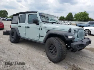 2023 Jeep Wrangler Sport S z VIN 1C4HJXDN7PW681537, wystawiony jako Copart lot #63458155 z przebiegiem 18 602 mil mil oraz Szkoda całkowita • Salvage title. Historia ofert i sprzedaży dostępna na DreamBid. Obrazek 4.