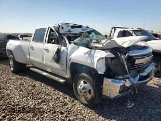 2015 Chevrolet Silverado 3500HD LTZ with VIN 1GC4K0E81FF138260, listed as a Copart auction lot 79938764 with 142,939 mi miles and Salvage Title. Bid and sale history available at carsss.com. Image 1.