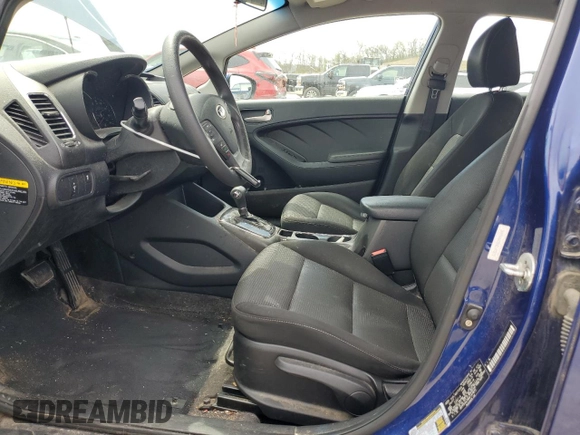 2017 Kia Forte LX with VIN 3KPFK4A78HE147872, listed as a Copart auction lot 55145305 with 76,877 mi miles and Non Repairable. Bid and sale history available at carsss.com. Image 7.