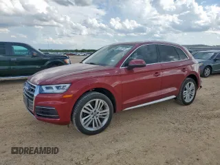 2018 Audi Q5 Premium Plus with VIN WA1BNAFY2J2103790, listed as a Copart auction lot 62730135 with 61,198 mi miles and Salvage title. Bid and sale history available at DreamBid. Image 1.