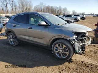 2023 Buick Encore GX Essence with VIN KL4MMFSL4PB121039, listed as a Copart auction lot 47946375 with 28,325 mi miles and Salvage title. Bid and sale history available at DreamBid. Image 4.
