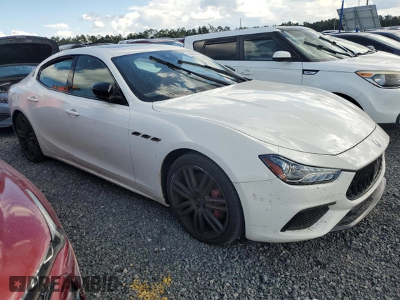 2021 Maserati Ghibli S with VIN ZAM57YSA6M1378227, listed as a Copart auction lot 73846784 with Not provided miles and Non repairable. Bid and sale history available at DreamBid. Image 4.