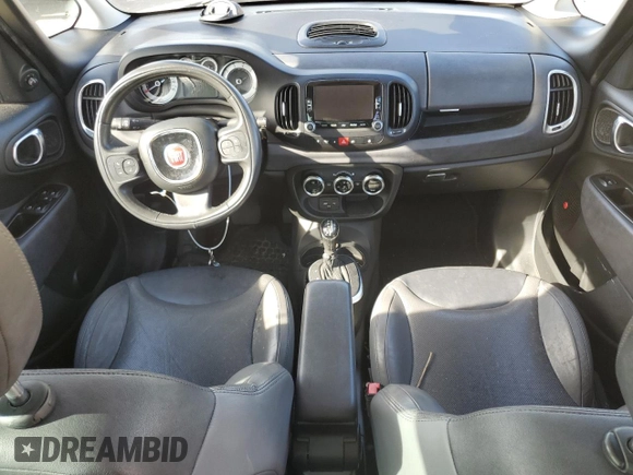 2014 FIAT 500L Lounge with VIN ZFBCFACH8EZ004015, listed as a Copart auction lot 73840584 with 0 mi miles and Salvage Title. Bid and sale history available at carsss.com. Image 8.