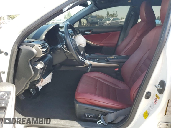 2016 Lexus IS 200t with VIN JTHBA1D27G5002704, listed as a Copart auction lot 52752465 with 84,357 mi miles and Salvage Title. Bid and sale history available at DreamBid. Image 7.