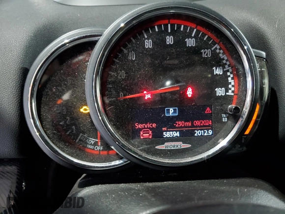 2019 MINI Countryman John Cooper Works with VIN WMZYV9C52K3F03128, listed as a Copart auction lot 79656094 with 58,394 mi miles and Salvage Title. Bid and sale history available at carsss.com. Image 9.
