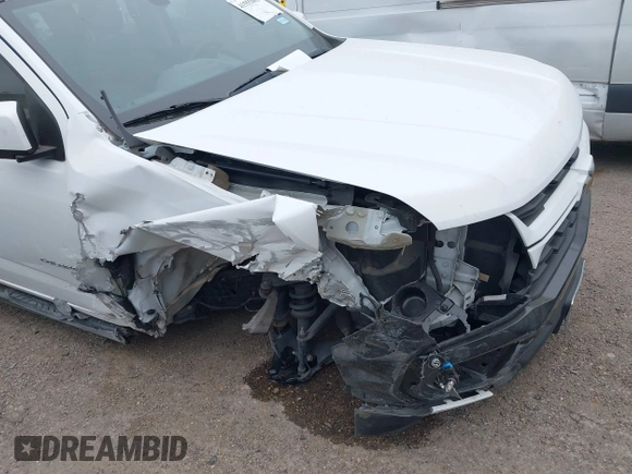 2021 Chevrolet Colorado 2WD Work Truck z VIN 1GCGSBEA2M1184525, wystawiony jako IAAI lot #41555605 z przebiegiem 35 847 mil mil oraz . Historia ofert i sprzedaży dostępna na DreamBid. Obrazek 6.