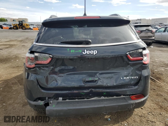 2018 Jeep Compass Limited z VIN 3C4NJCCB0JT367938, wystawiony jako Copart lot #54903035 z przebiegiem 50 310 mil mil oraz Szkoda całkowita • Salvage title. Historia ofert i sprzedaży dostępna na DreamBid. Obrazek 6.