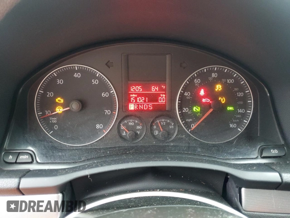2008 Volkswagen Jetta SE с VIN 3VWRZ71K68M102415, выставлен на аукционе Copart как лот 58691905 с пробегом 151 021 миль миль и Списание • Salvage title. История ставок и продаж доступна на DreamBid. Изображение 9.