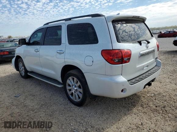 2014 Toyota Sequoia Platinum with VIN 5TDDW5G11ES105503, listed as a Copart auction lot 83012994 with 153,143 mi miles and Salvage Title. Bid and sale history available at carsss.com. Image 2.