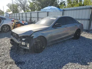 2016 Mercedes-Benz C 450 AMG with VIN 55SWF6EB1GU115643, listed as a Copart auction lot 52158515 with 71,523 mi miles and Salvage Title. Bid and sale history available at carsss.com. Image 1.