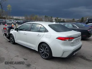 2020 Toyota Corolla SE with VIN JTDS4RCE7LJ001377, listed as a IAAI auction lot 41874936 with 8,221 mi miles. Bid and sale history available at carsss.com. Image 3.