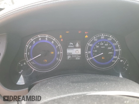 2017 Infiniti QX50 with VIN JN1BJ0RR2HM409325, listed as a Copart auction lot 53373705 with 91,013 mi miles and Salvage title. Bid and sale history available at DreamBid. Image 9.