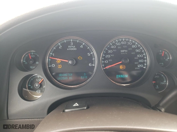 2009 GMC Yukon XL Denali with VIN 1GKFK06259J117081, listed as a Copart auction lot 51505325 with 183,589 mi miles and Salvage Title. Bid and sale history available at carsss.com. Image 9.