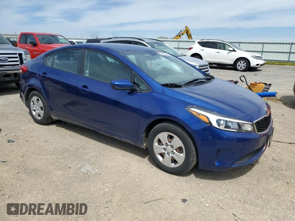 2017 Kia Forte LX with VIN 3KPFK4A78HE147872, listed as a Copart auction lot 55145305 with 76,877 mi miles and Non Repairable. Bid and sale history available at carsss.com. Image 4.