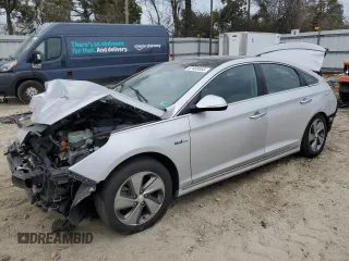 2016 Hyundai Sonata Hybrid Limited with VIN KMHE34L18GA017041, listed as a Copart auction lot 47488955 with 119,415 mi miles and Salvage Title. Bid and sale history available at carsss.com. Image 1.